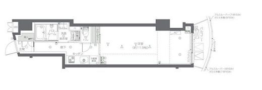 ZOOM新宿夏目坂　802号室　間取り