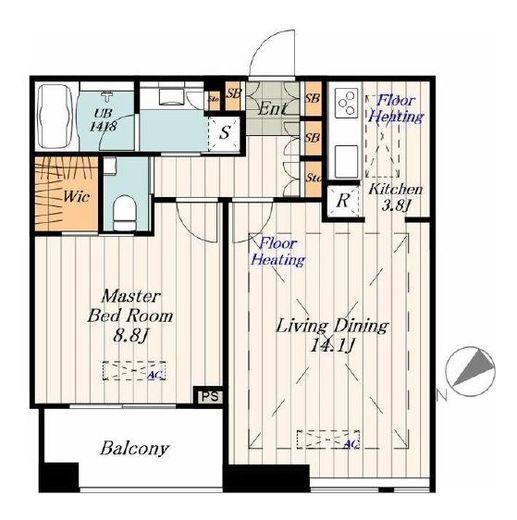 Dマークス西新宿タワー　2405号室　間取り