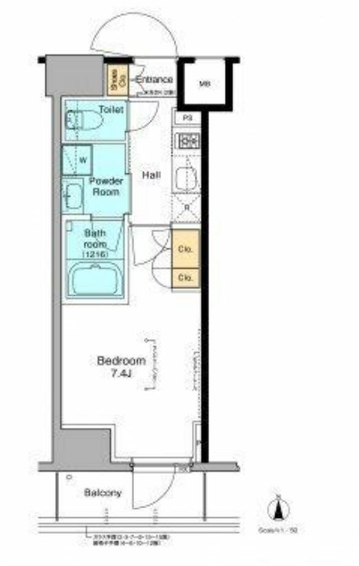 プラウドフラット木場Ⅱ　903号室　間取り