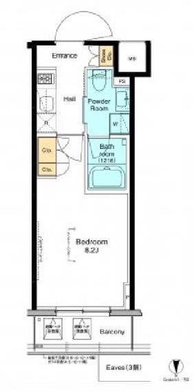 プラウドフラット木場Ⅱ　307号室　間取り
