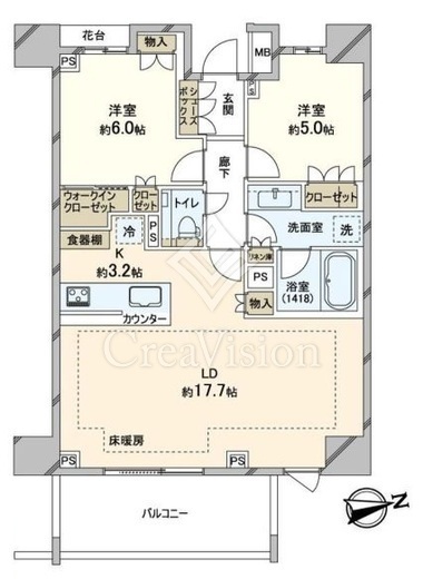 ザ・パークハウス早稲田　209号室　間取り