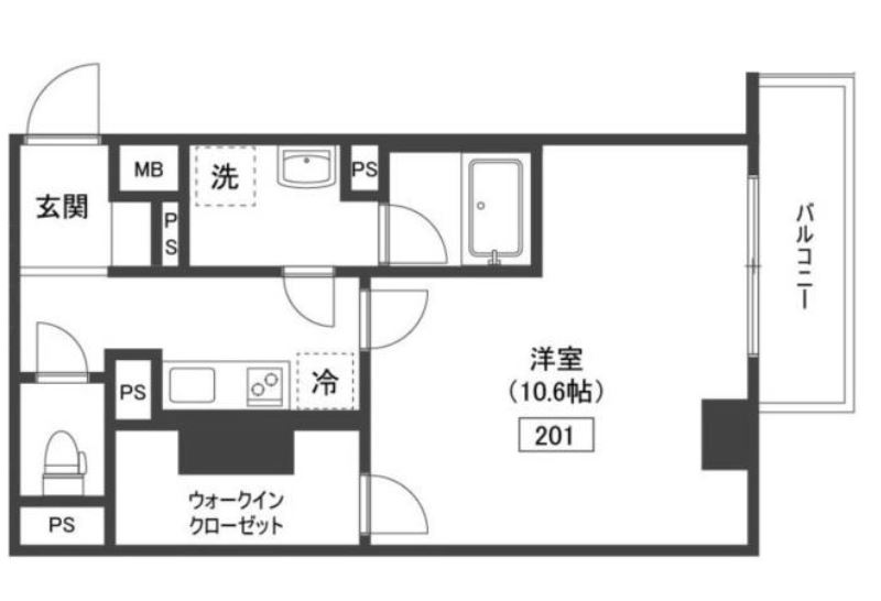 ガーデン代々木上原EAST　101号室　間取り