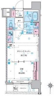 ジェノヴィア東神田グリーンヴェール　904号室　間取り