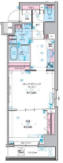 ジェノヴィア東神田グリーンヴェール　311号室　間取り