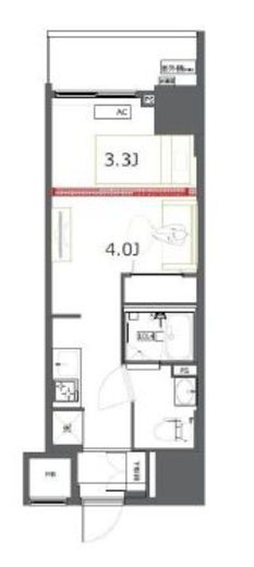 ジェノヴィア東神田グリーンヴェール　205号室　間取り