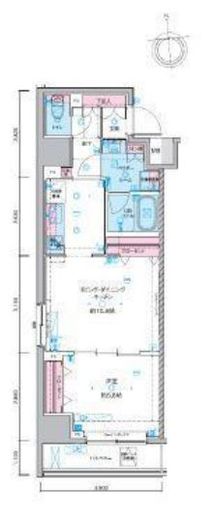ジェノヴィア東神田グリーンヴェール　812号室　間取り