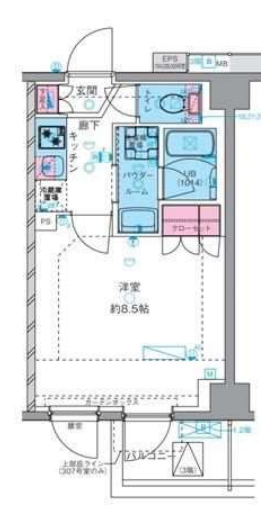 ジェノヴィア四谷三丁目グリーンヴェール　209号室　間取り