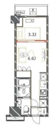 ジェノヴィア四谷三丁目グリーンヴェール　1003号室　間取り