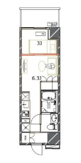 ジェノヴィア四谷三丁目グリーンヴェール　502号室　間取り