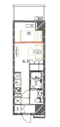 ジェノヴィア四谷三丁目グリーンヴェール　902号室　間取り