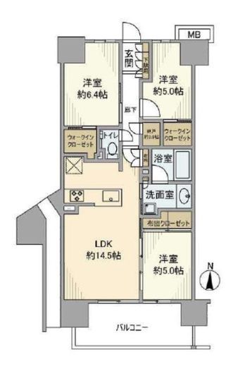 メイツ深川住吉　9F5号室　間取り