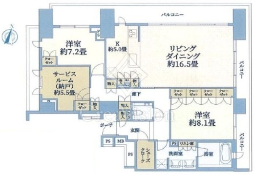 グランドメゾン西原三丁目　201号室　間取り