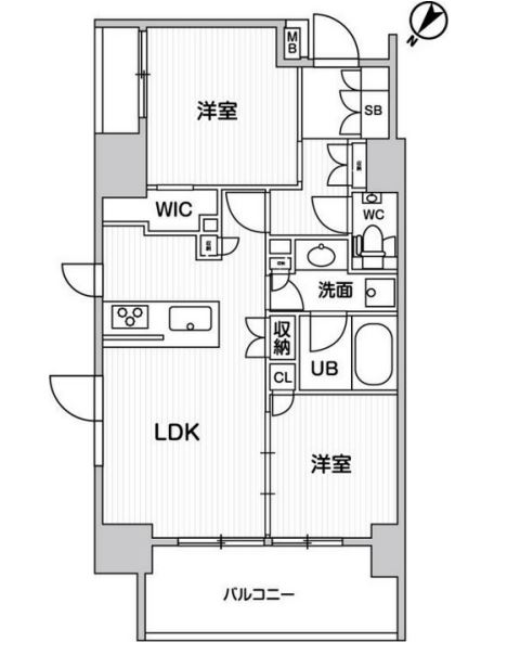 ディームス大井町　303号室　間取り