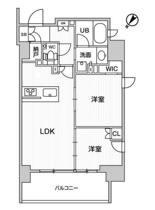 ディームス大井町　504号室　間取り