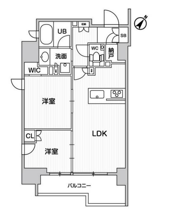 ディームス大井町　901号室　間取り