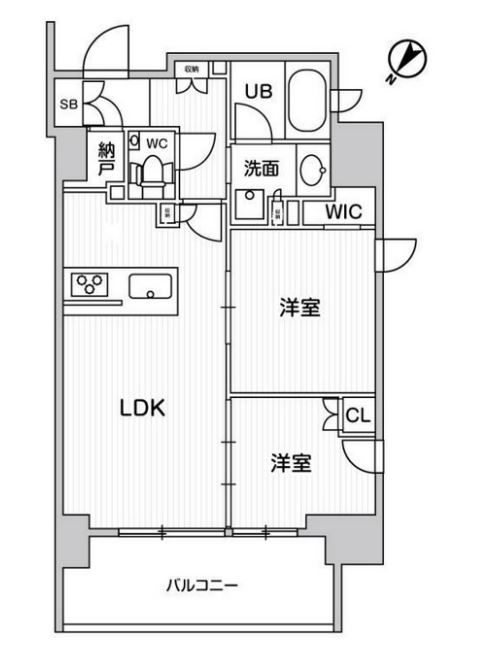 ディームス大井町　704号室　間取り