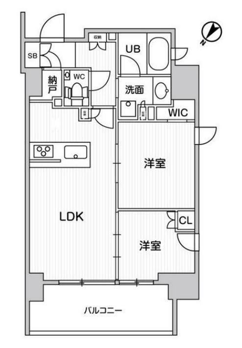 ディームス大井町　1004号室　間取り
