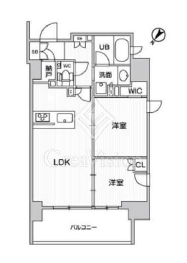 ディームス大井町　404号室　間取り