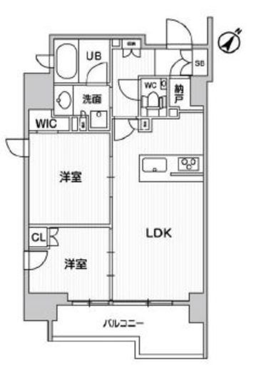 ディームス大井町　501号室　間取り
