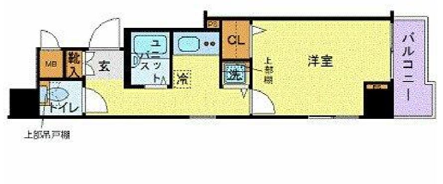 アヴァンティーク銀座東　804号室　間取り