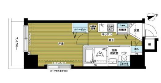 アヴァンティーク銀座東　803号室　間取り