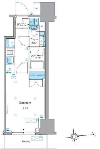 ルフォンプログレ文京湯島　703号室　間取り