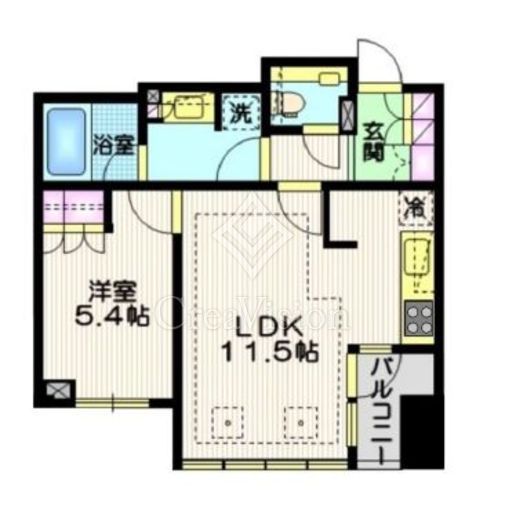 宮益坂ビルディングザ・渋谷レジデンス　813号室　間取り