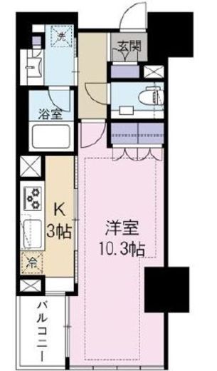 宮益坂ビルディングザ・渋谷レジデンス　909号室　間取り