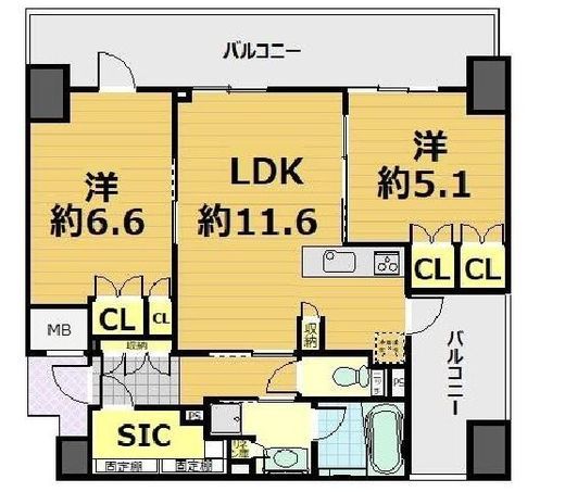 宮益坂ビルディングザ・渋谷レジデンス　801号室　間取り