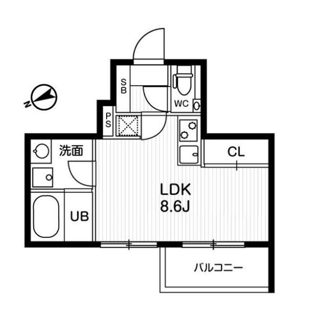 モアリッシェル代官山青葉台　203号室　間取り
