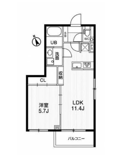 モアリッシェル代官山青葉台　201号室　間取り