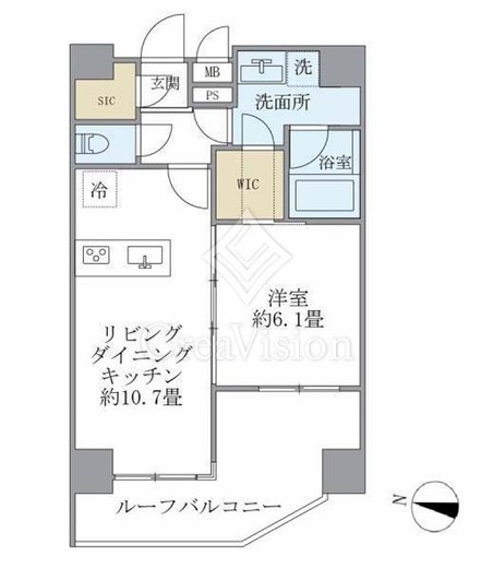 コスモリード御茶ノ水レジデンス　702号室　間取り