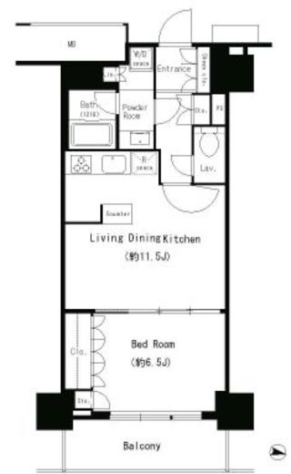 キャナルスクウェア豊洲　316号室　間取り