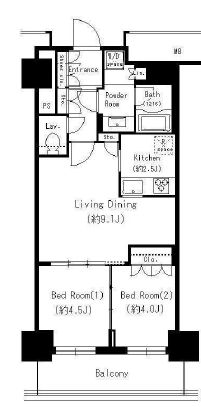 キャナルスクウェア豊洲　502号室　間取り