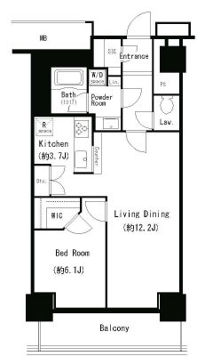 キャナルスクウェア豊洲　603号室　間取り