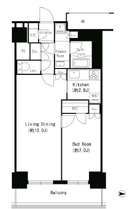 キャナルスクウェア豊洲　813号室　間取り