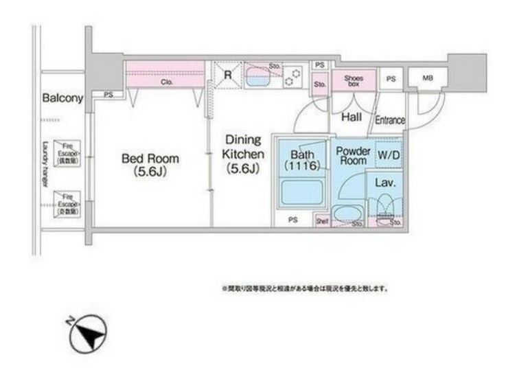 コンフォリア銀座EAST弐番館　202号室　間取り