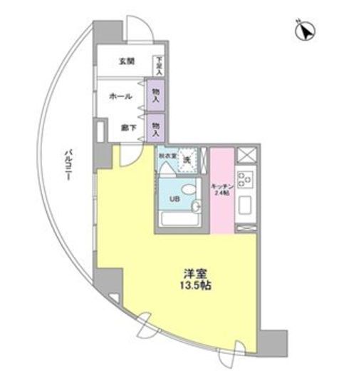 アーバンライフ月島駅前　W213号室　間取り