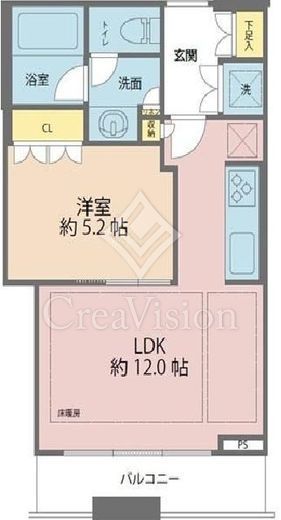 パークコート渋谷ザタワー　1411号室　間取り