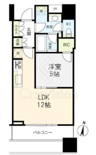 パークコート渋谷ザタワー　912号室　間取り