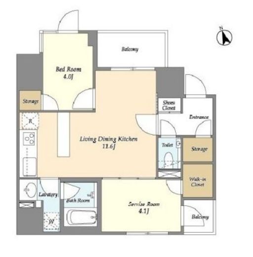 KDXレジデンス八丁堀　501号室　間取り