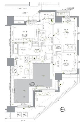 ドゥーエ早稲田　1104号室　間取り