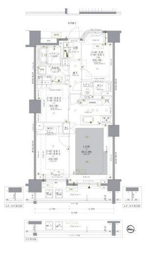 ドゥーエ早稲田　304号室　間取り