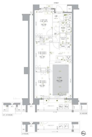 ドゥーエ早稲田　407号室　間取り