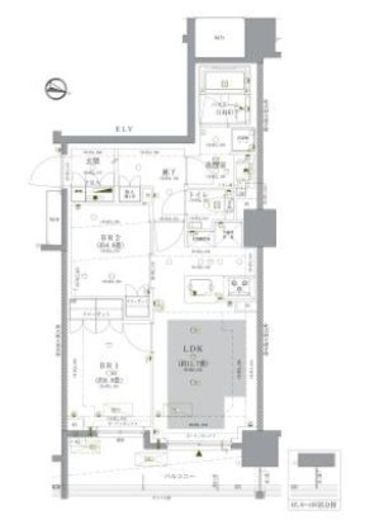 ドゥーエ早稲田　603号室　間取り