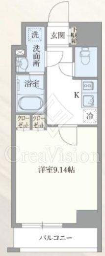 ベルエスパス箱崎　202号室　間取り