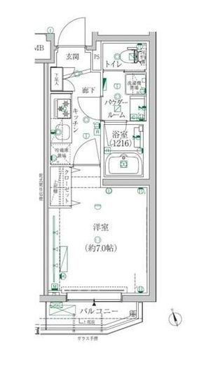 クレイシア都立大学クラッセ　208号室　間取り