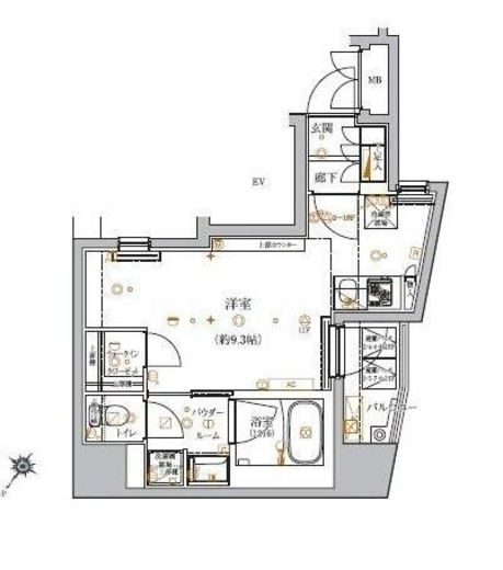 アルテシモリブラ　903号室　間取り