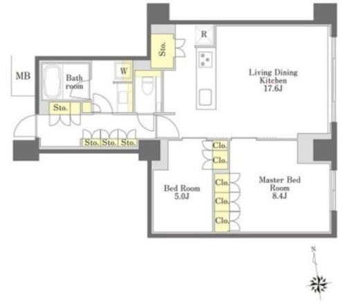 プライムメゾン三田綱町　204号室　間取り