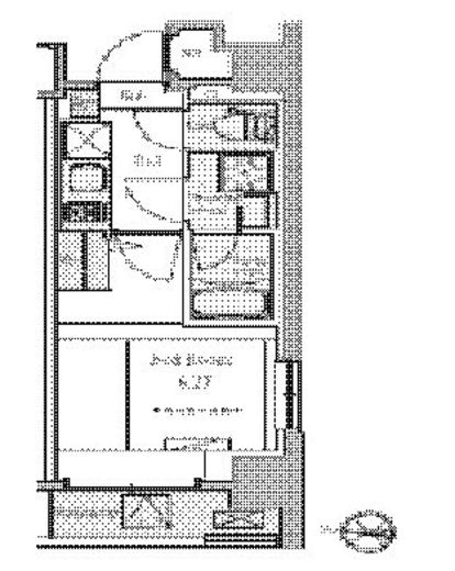 BluRock東品川　205号室　間取り